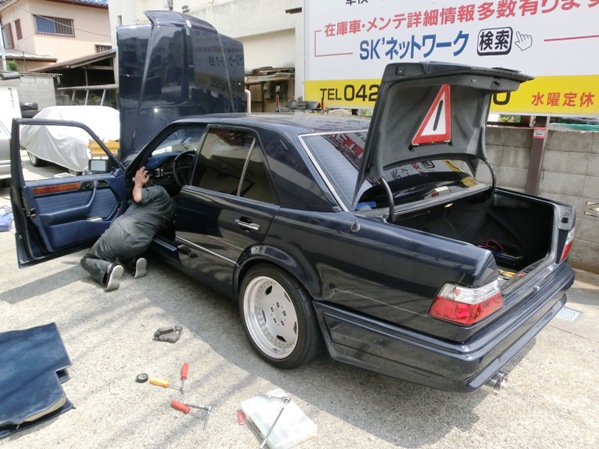 W124 400E ヘッドライト・テールレンズ交換編