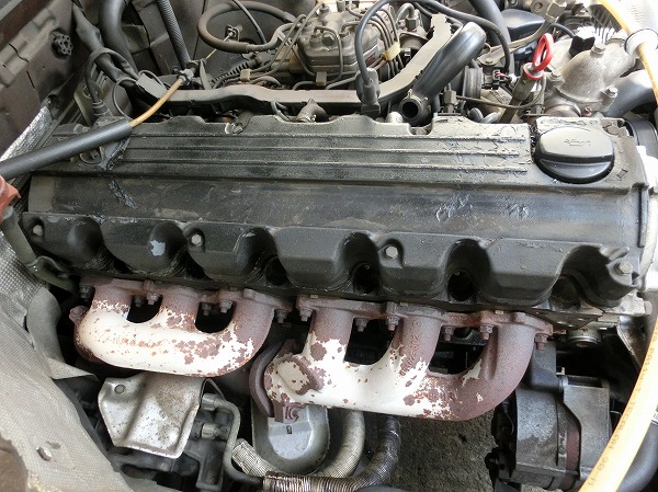W124 300E オイル漏れ修理編