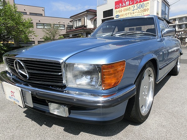 W107R107 83年式 ベンツ380SL ダイヤモンドブルー レストア