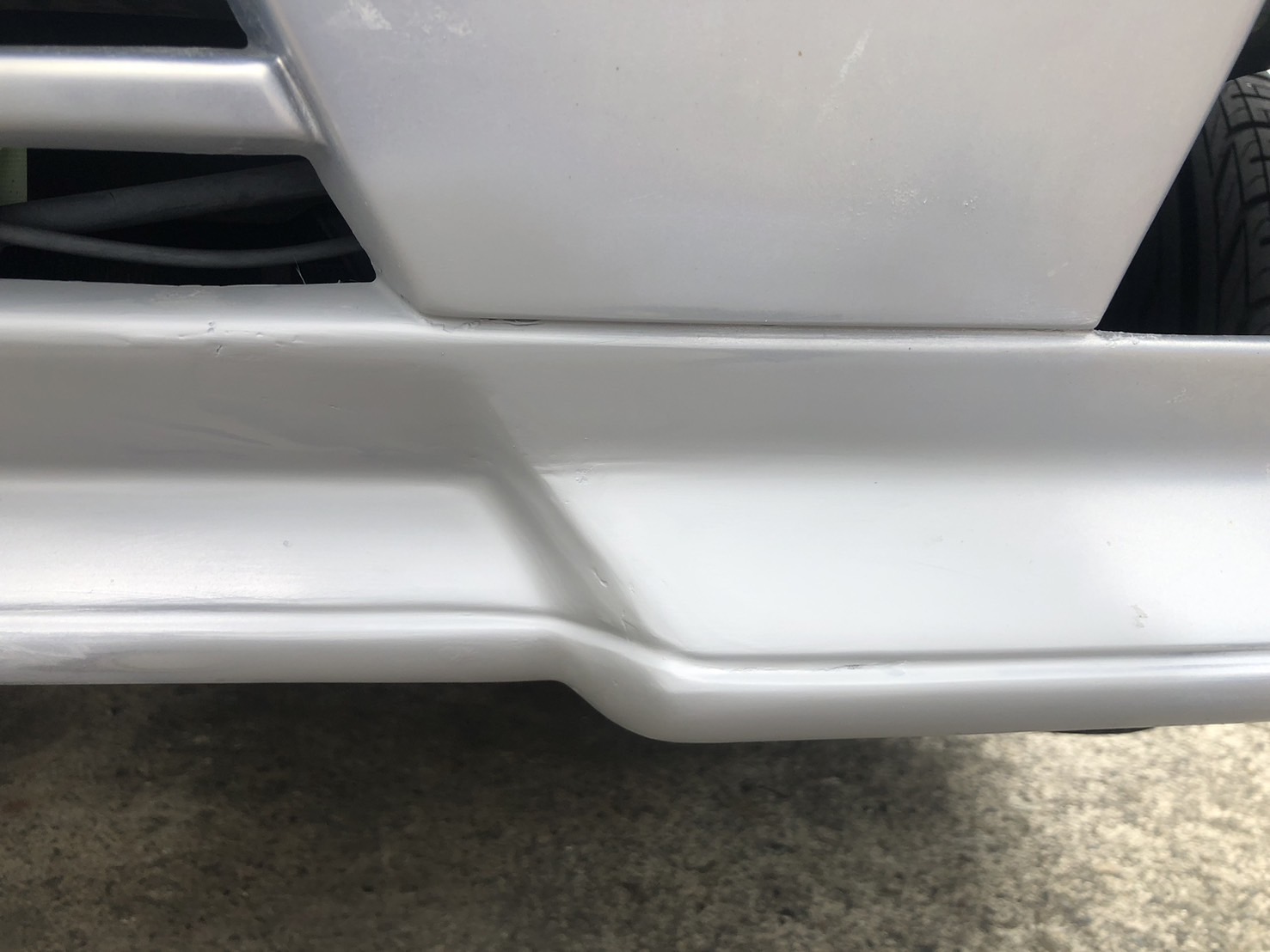 【千葉県Y様　R129　500SL　AMGver　CAROワイド　レストア　AMGバンパー修理編】