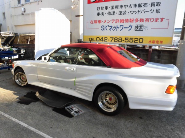 【東京都O様　W126　560SECキャラットコンバーチブル　レストア  レカロＤＳＥ取付・完成編】